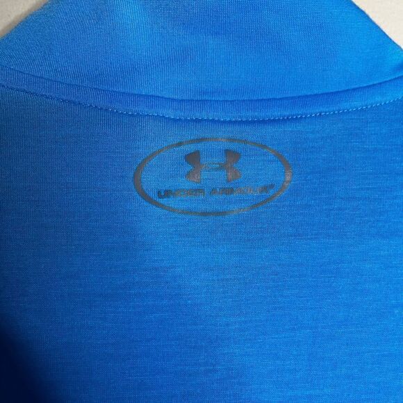 Under armour heat gear 1/4 zip jacket men’s size small blue - Picture 5 of 8
